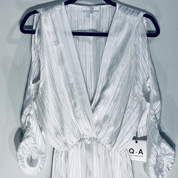 White Maxi Cold Shoulder Dress**Small $189 - Picture 2 of 7